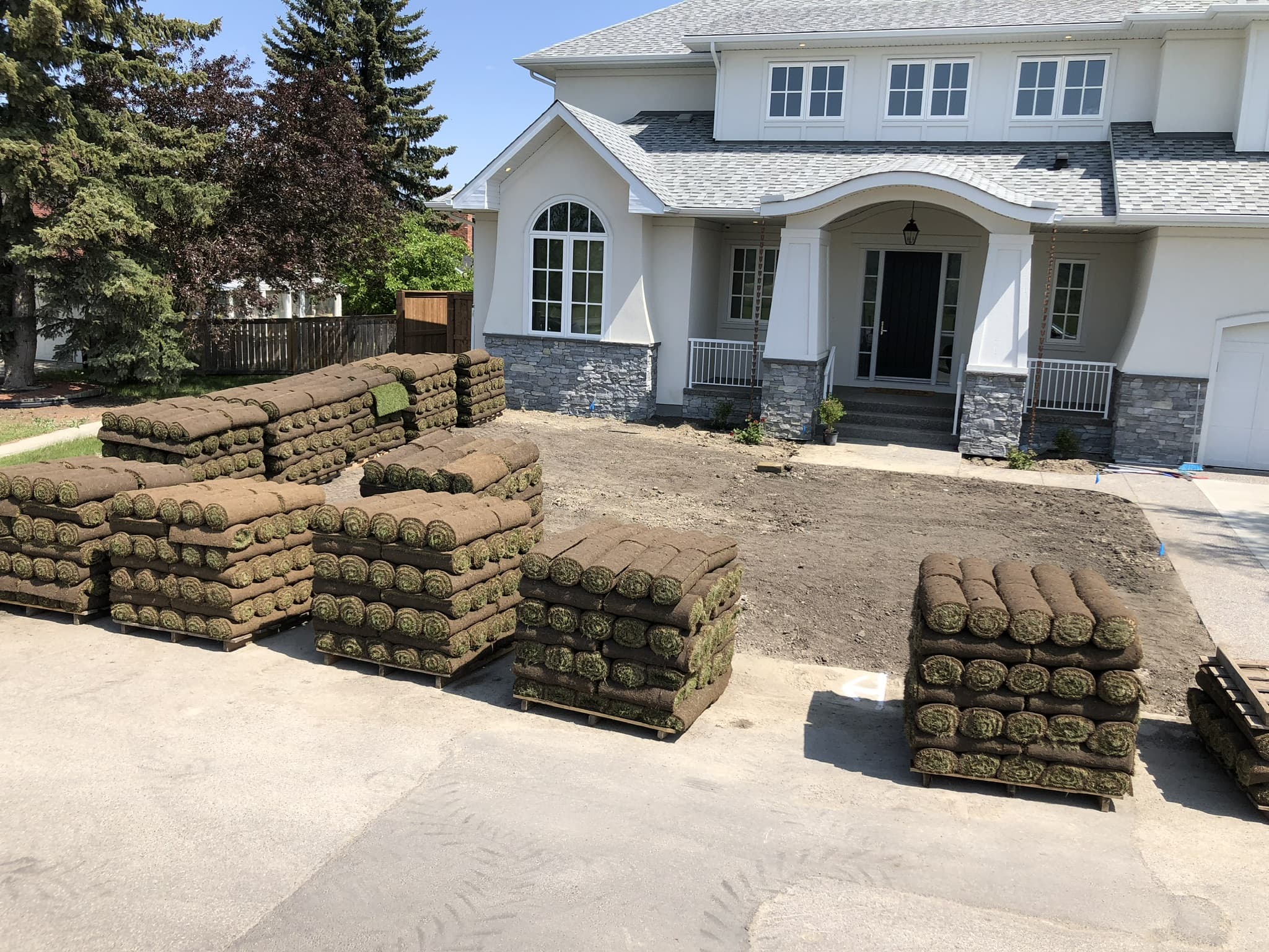 Calgary Lawn Services project in Calgary by Taha Landscaping