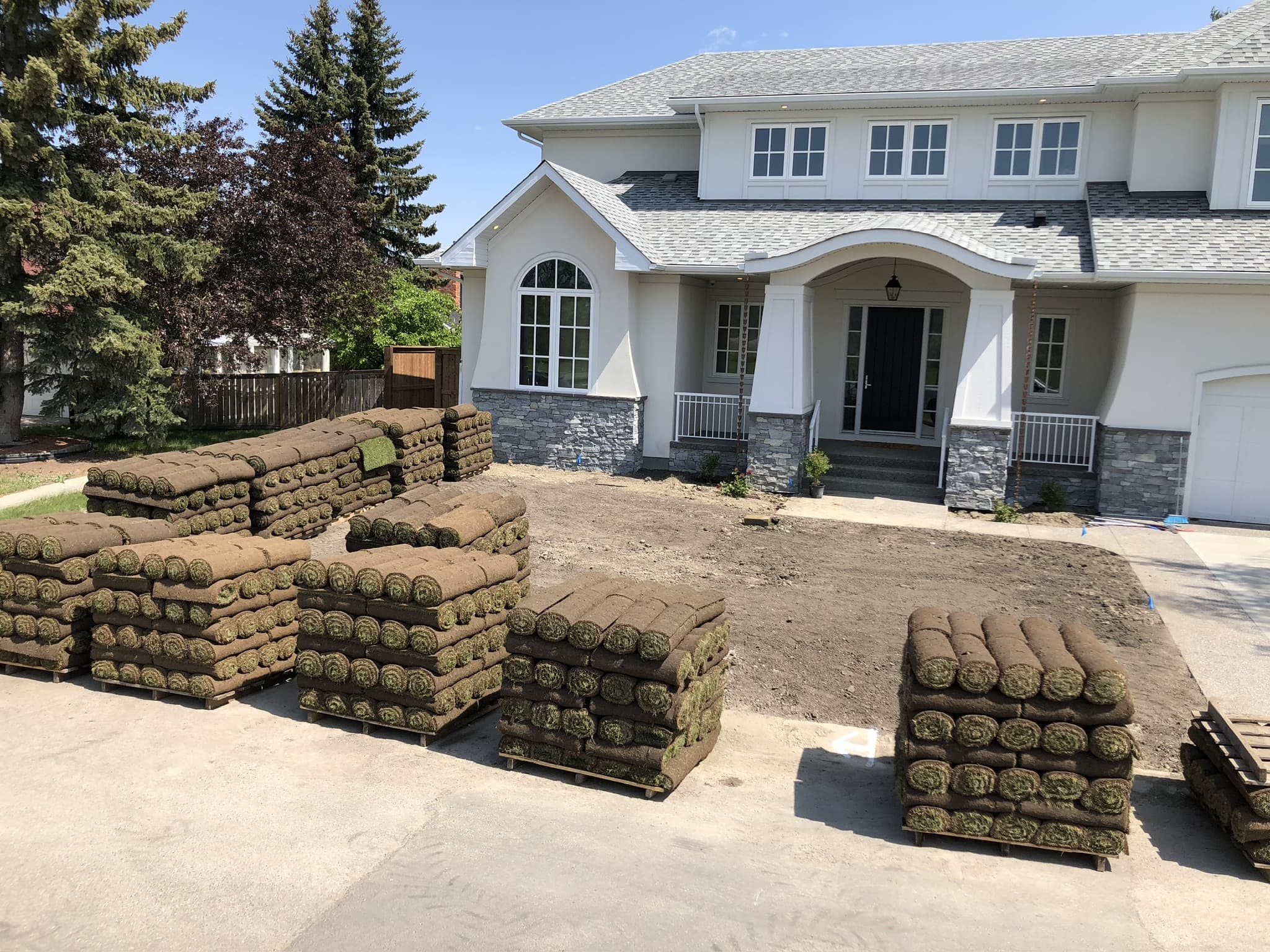 Calgary Lawn Services project in Calgary by Taha Landscaping