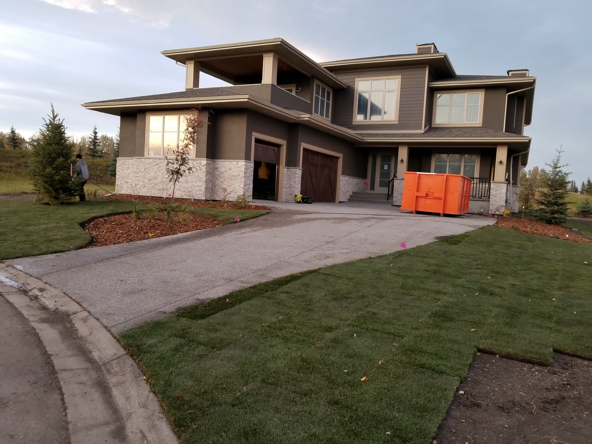 Yard transformation in Calgary by Taha Landscaping