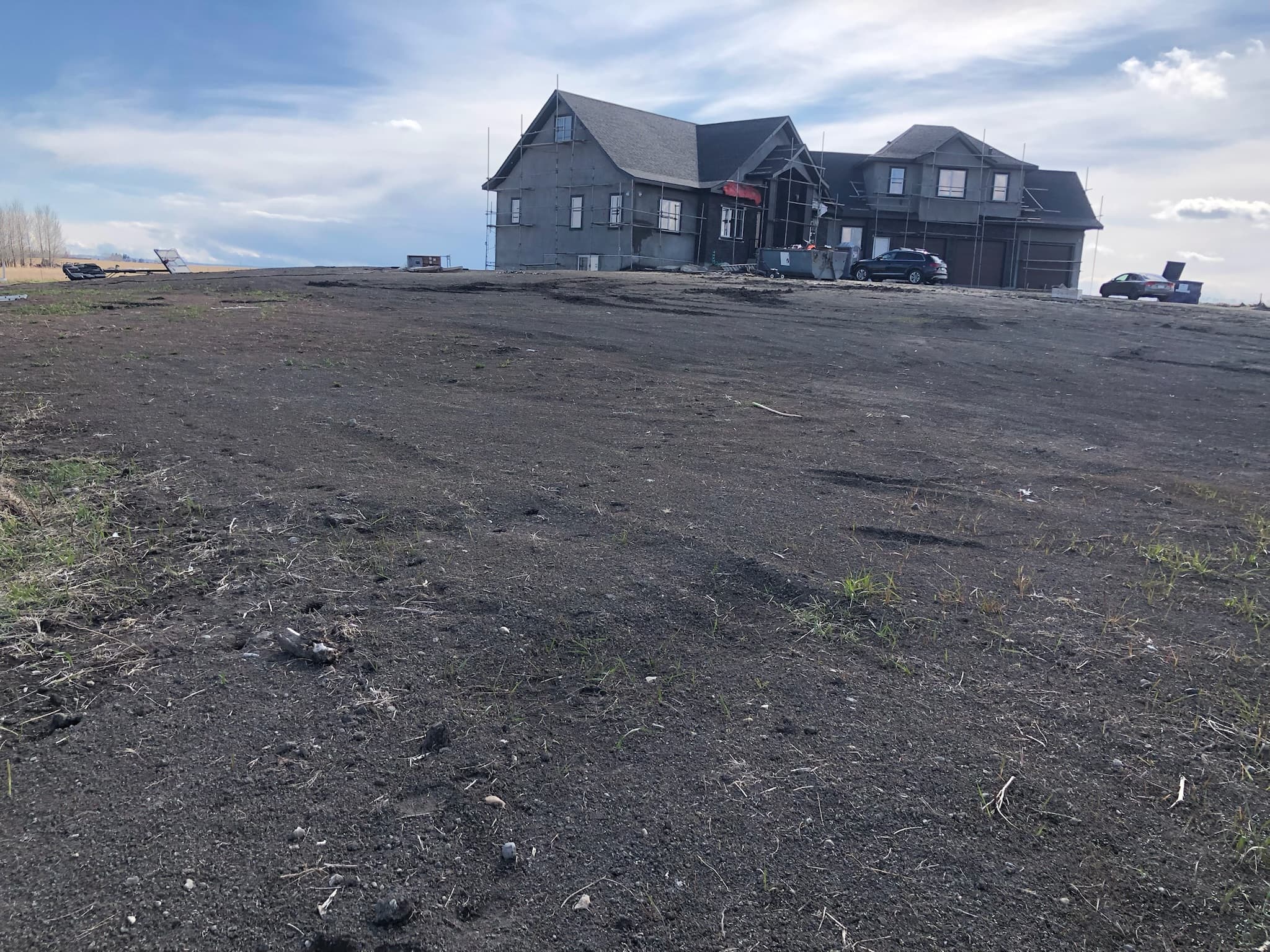 Grading, Drainage & Irrigation project in Calgary by Taha Landscaping