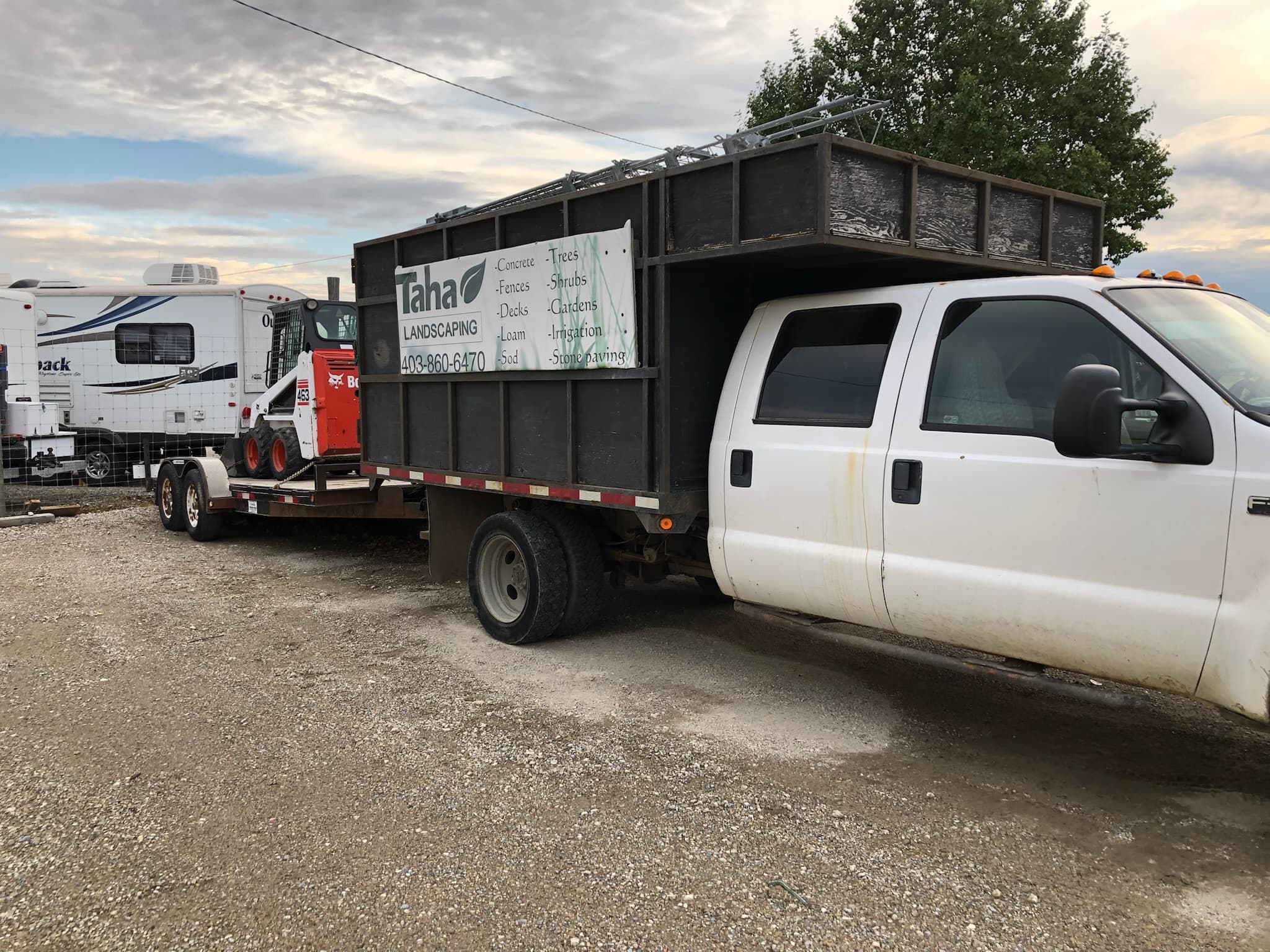 Grading, Drainage & Irrigation project in Calgary by Taha Landscaping
