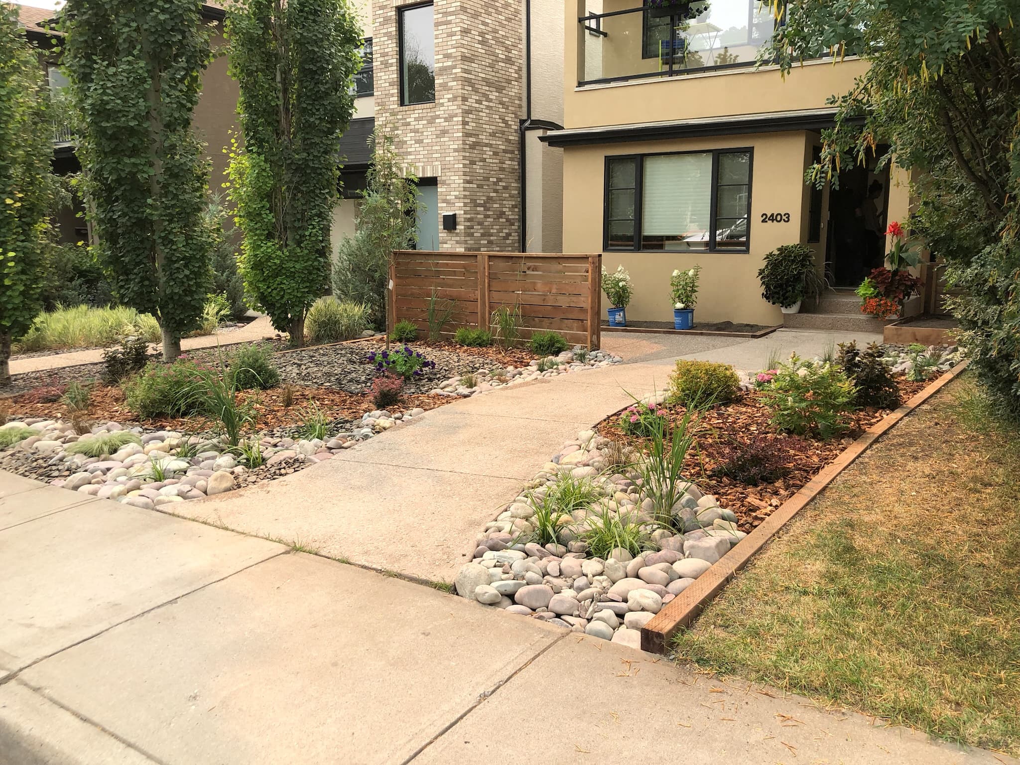 Softscaping & Garden Design project in Calgary by Taha Landscaping
